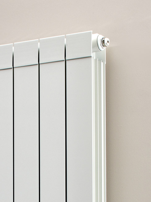 Saxon Vertical Aluminium Radiator - 1446 x 260mm
